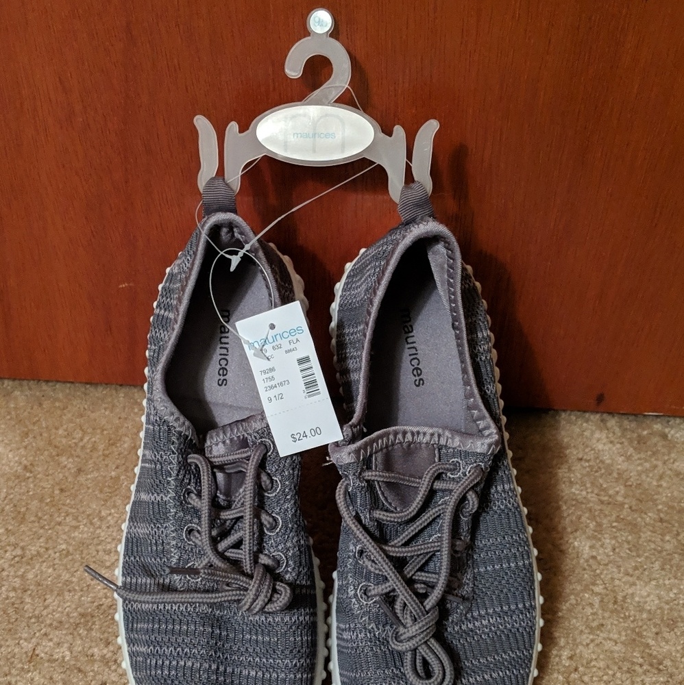 Maurice's Slate Woven Sneakers NWT